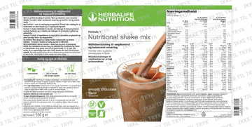 Formula 1 - Chokolade / Smooth Chocolate, 550g - 0