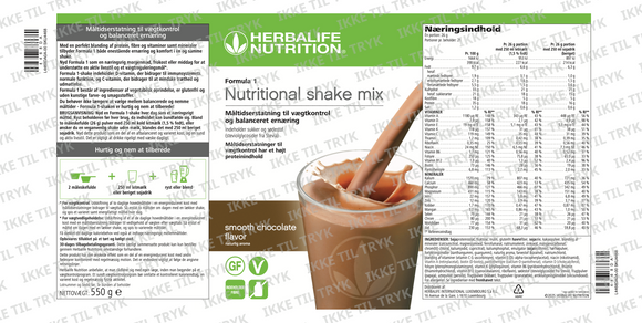 Formula 1 - Chokolade / Smooth Chocolate, 550g