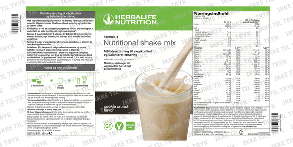 Formula 1 - Ernærningshake