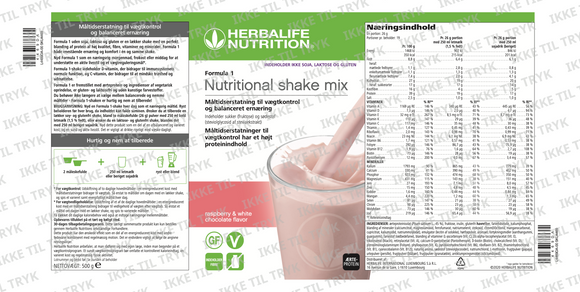 Formula 1 - Ernærningshake